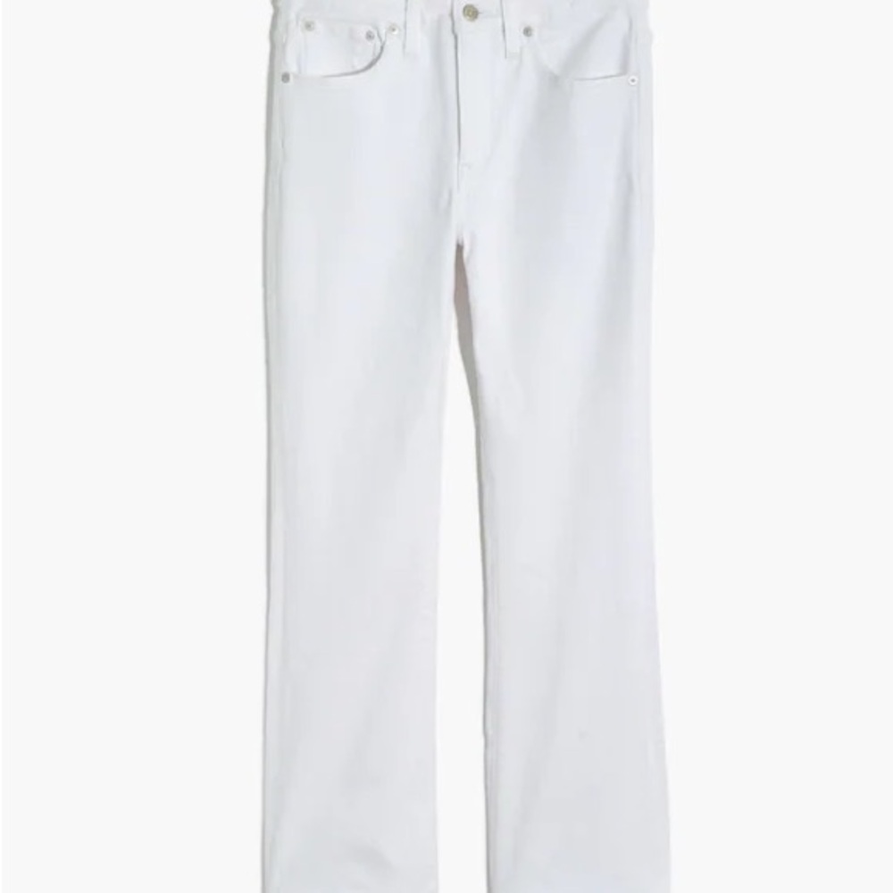 Madewell Cali Demi Boot Jeans in White